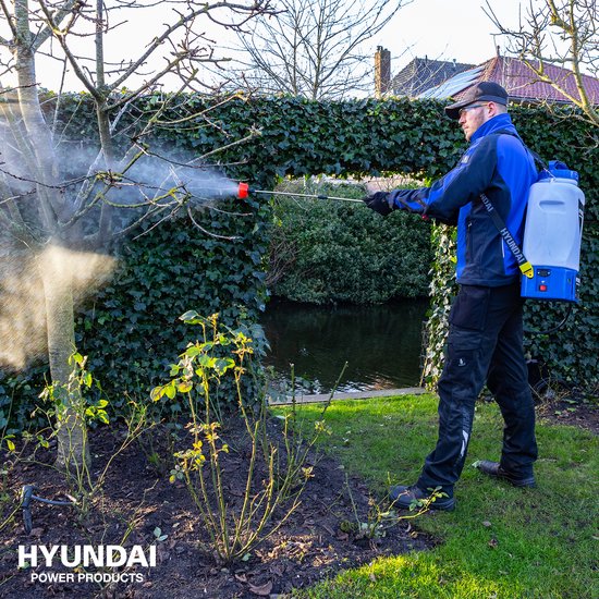 Hyundai accu drukspuit zuurbestendig - Druksproeier 20 liter - incl. Rugdrager van Merkloos	 — afbeelding 2