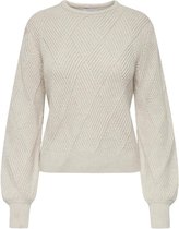 Only Trui Onlmaxina L/s Pullover Knt 15250573 Pumice Stone Dames Maat - M