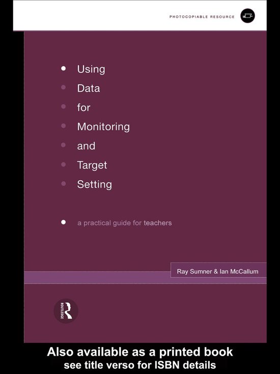 Using Data for Monitoring and Target Setting - cover