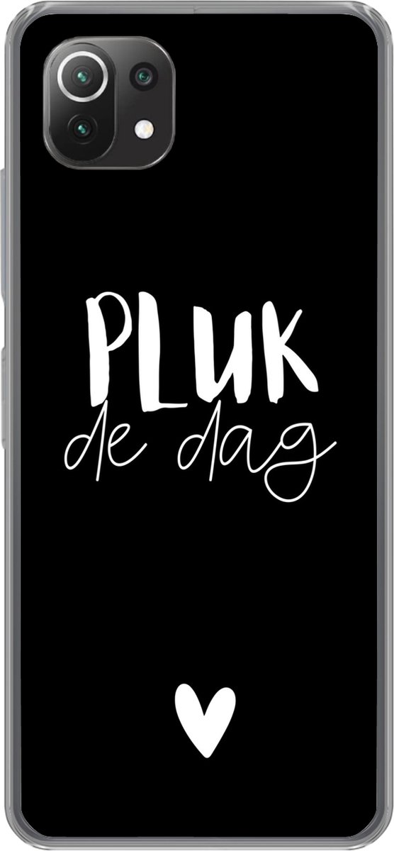 Telefoonhoesje Geschikt voor Xiaomi 11T hoesje - Pluk de dag - Quotes - Spreuken - Carpe diem - Siliconen Telefoonhoesje Telefoonhoesje