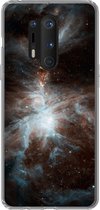 Geschikt voor OnePlus 8 Pro hoesje - Galaxy - Planeet - Sterren - Siliconen Telefoonhoesje