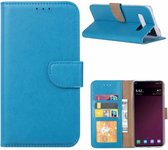 LuxeBass Hoesje geschikt voor Samsung Galaxy S10E - Bookcase Turquoise - portemonnee hoesje - telefoonhoes - gsm hoes - telefoonhoesjes