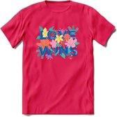 Love Wins | Pride T-Shirt | Grappig LHBTIQ+ / LGBTQ / Gay / Homo / Lesbi Cadeau Shirt | Dames - Heren - Unisex | Tshirt Kleding Kado | - Roze - S