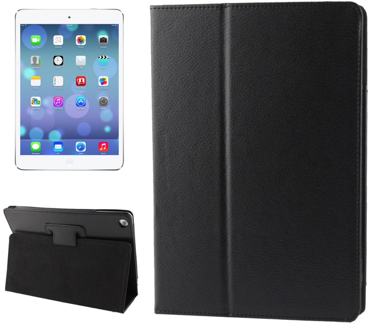 Mobigear Tablethoes geschikt voor Apple iPad 6 (2018) Hoes | Mobigear Classic Bookcase - Zwart