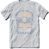 100 Jaar Legendarisch Gerijpt T-Shirt | Royal Blue - Ivoor | Grappig Verjaardag en Feest Cadeau Shirt | Dames - Heren - Unisex | Tshirt Kleding Kado | - Licht Grijs - Gemaleerd - M