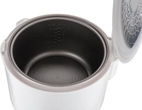 Reishunger Rijstkoker & stoompan met keramische coating, voor 1-6 personen, snelle bereiding zonder aanbranden, met warmhoudfunctie incl. stoominzet, lepel & maatbeker