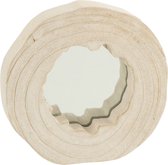 Spiegel | hout | wit | 28x28x (h)5 cm