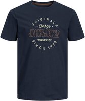 Jack & Jones T-shirt Surface Navy (Maat: 3XL)