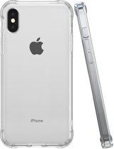 Coverzs Luxe Shock Case geschikt voor iPhone X / Xs hoesje transparant - Doorzichtig hoesje geschikt voor Apple iPhone 10 / Xs - Transparante case beschermhoesje geschikt voor iPhone X / Xs hoesjes - Transparant