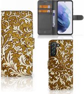 Telefoonhoesje Geschikt voor Samsung Galaxy S22 Plus Bookcase Barok Goud