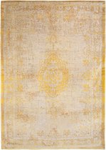 Vloerkleed Louis de Poortere Fading World Collection Medallion 9062 Grey Yellow Vloerkleed - 80x150  -  -  Tapijt -  -