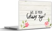 Autocollant pour ordinateur portable - 11,6 pouces - Se marier - "Veux-tu être mon témoin ?" - Citations - Proverbes
