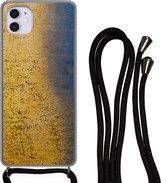 Cordon de téléphone - Chaîne de téléphone - Coque avec cordon iPhone 12 - Or - Rouille - Blauw - Siliconen - Bandoulière - Coque de téléphone avec cordon