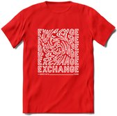 Exchange - Crypto T-Shirt Kleding Cadeau | Dames / Heren / Unisex | Bitcoin / Ethereum shirt | Grappig Verjaardag kado | Tshirt Met Print | - Rood - 3XL