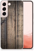 Telefoon Hoesje Geschikt voor Samsung Galaxy S22 Leuk TPU Back Cover Steigerhout