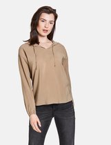 TAIFUN Dames Blouse met capuchon Sand-42