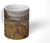 Mok - koe - schilderij van Giovanni Fattori - 350 ML - Beker - Uitdeelcadeautjes