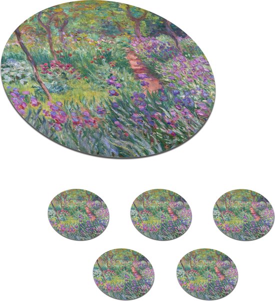 Onderzetters voor glazen Rond De tuin van de kunstenaar te Giverny Schilderij...