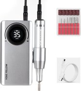 Homezie Elektrische nagelvijl | USB oplaadbaar | Draagbaar | Met 6 verschillende koppen | Nagelfrees | Manicure set | Pedicureset electrisch