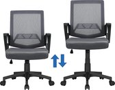 Furnibella - Bureaustoel, ergonomische bureaustoel, draaistoel, computerstoel, managersstoel, kantoorstoel, traploos in hoogte verstelbaar