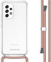 iMoshion Backcover met koord Samsung Galaxy A53 hoesje - Rosé Goud