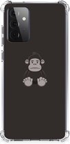 Smartphone hoesje Geschikt voor Samsung Galaxy A72 4G/5G Hoesje Bumper met transparante rand Gorilla