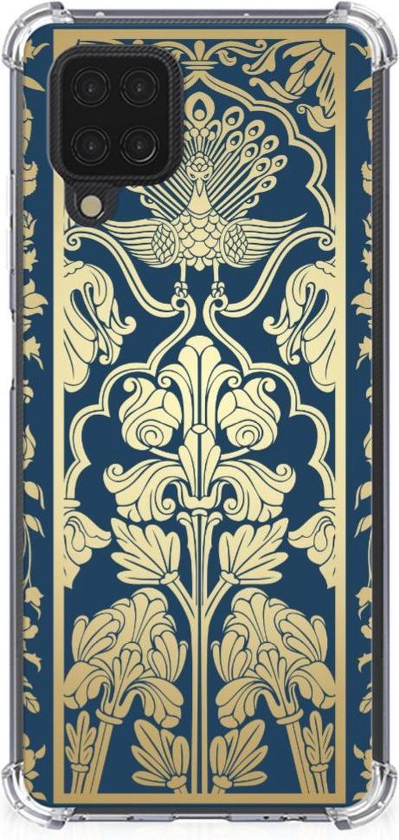Samsung Galaxy A12 Case Beige Flowers