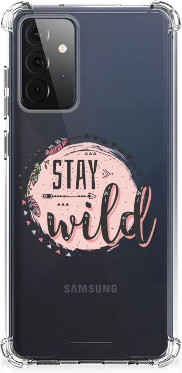 Back Cover voor Samsung Galaxy A72 4G/5G Stevig Bumper Hoesje Boho Stay Wild