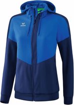 Erima Squad Tracktop Jack Met Capuchon Dames New Royal-New Navy Maat 40