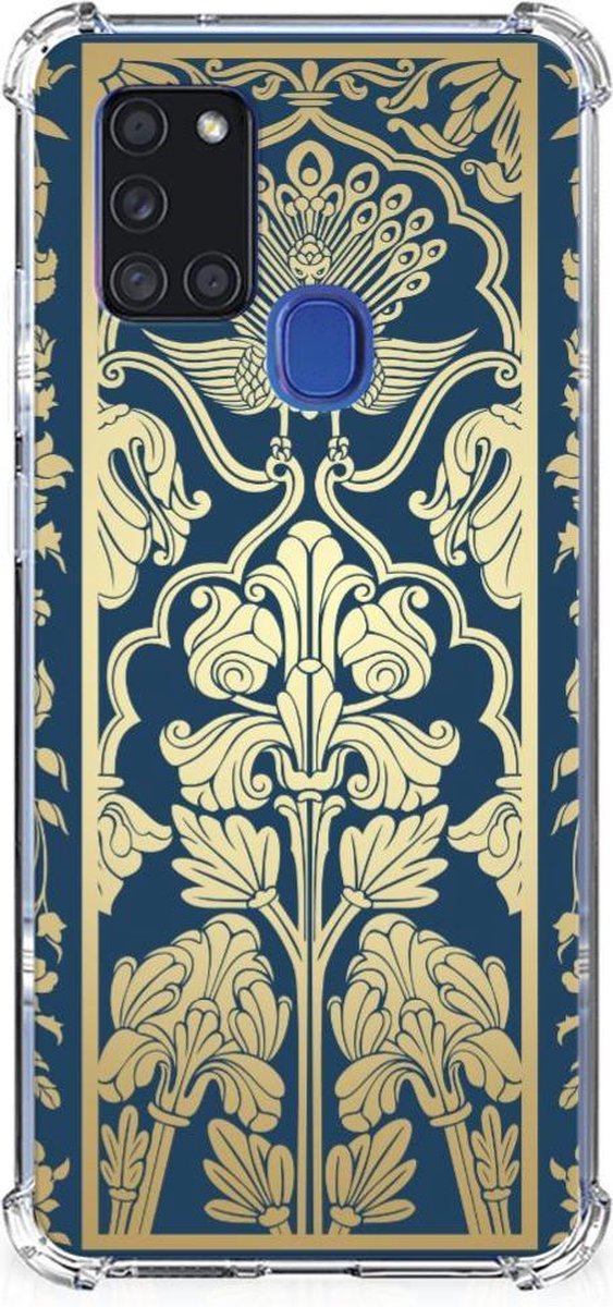 Samsung Galaxy A21s Case Beige Flowers