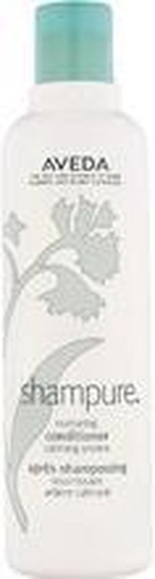 AVEDA Shampure Nurturing Conditioner fles met groene dop en bloemendessin.
