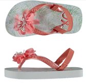 Xq Footwear Tongs Filles Rose/Blanc Taille 19-20