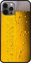ADEL Siliconen Back Cover Softcase Hoesje Geschikt voor iPhone 12 (Pro) - Pils Bier