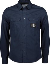 Calvin Klein Overhemd - Slim Fit - Blauw - L