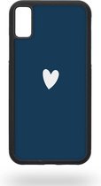 Blue heart Telefoonhoesje - Apple iPhone X / XS