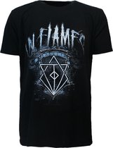 In Flames Battles Crest Band T-Shirt Zwart - Officiële Merchandise