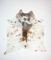 KOELAP Koeienhuid Vloerkleed - Bruinwit Gevlekt Salt & Pepper - 205 x 225 cm - 1003632