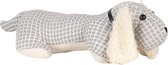 Clayre & Eef Deurstopper Hond 36x15x24 cm Grijs Polyester Deurklem