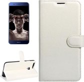 Voor Huawei Honor V9 / V8 Pro Litchi Textuur Horizontale Flip Leren Case met Magnetische Gesp & Houder & Kaartsleuven & Portemonnee (Wit)