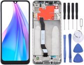 Lcd-scherm en digitizer volledige montage met frame voor Xiaomi Redmi Note 8T (zilver)