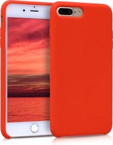 kwmobile telefoonhoesje voor Apple iPhone 7 Plus / 8 Plus - Hoesje met siliconen coating - Smartphone case in tomaatrood