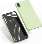 kwmobile telefoonhoesje voor Apple iPhone XR - Hoesje met siliconen coating - Smartphone case in pistache