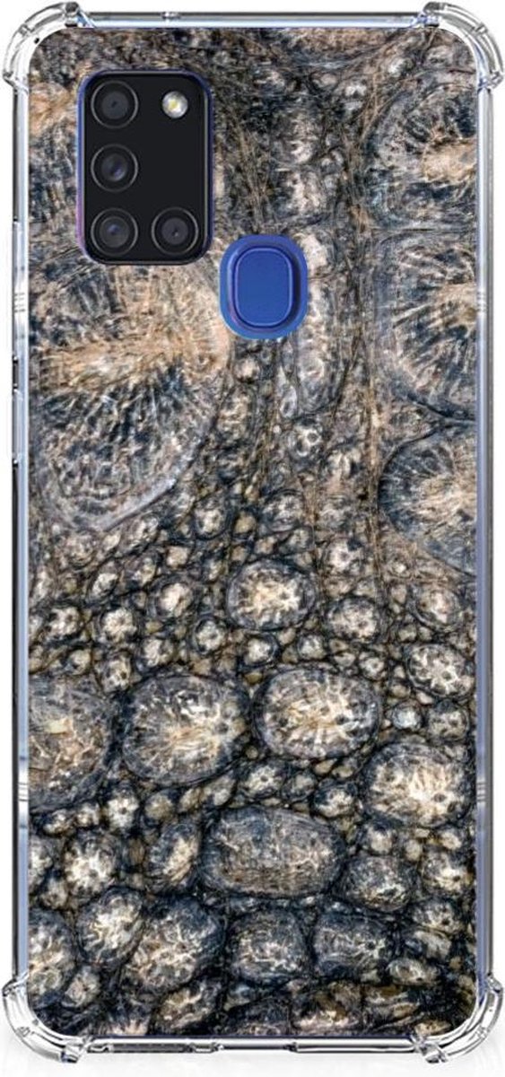 Samsung Galaxy A21s Case Anti-shock Krokodillenprint