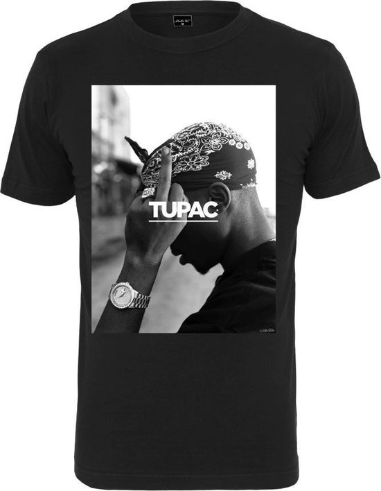 Urban Classics Heren Tshirt 2Pac F*ck The World Tee black L Zwart