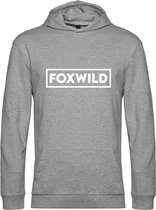 Foxwild Hoodie grijs | Massa is kassa | Peter Gillis | trui | sweater | unisex