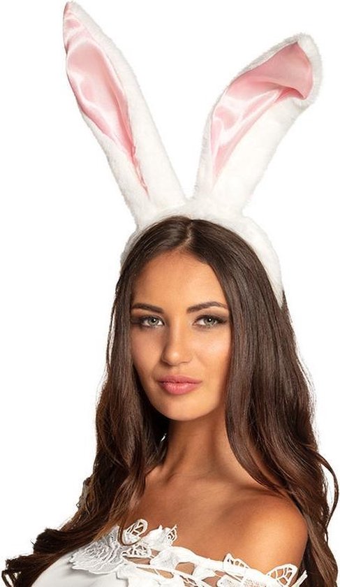Factureerbaar eigendom Peave 4x stuks diadeem grote bunny/konijn/paashaas oren/oortjes voor volwassenen  | bol.com