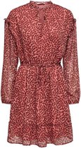 Only Dames ONLMARGUERITE L/S DRESS WVN Roze - Maat L