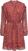 Only Dames ONLMARGUERITE L/S DRESS WVN Roze - Maat S
