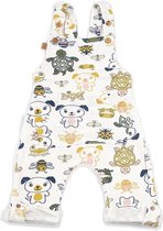 Frogs and Dogs - Salopette Friends Off - Wit - Taille 74 - Garçons, Filles