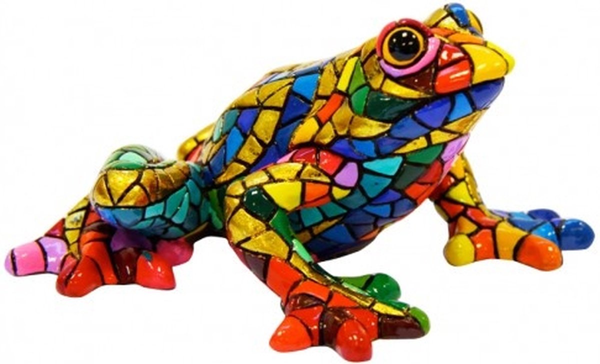 Barcino design mozaiek beeld carnival kikker groot